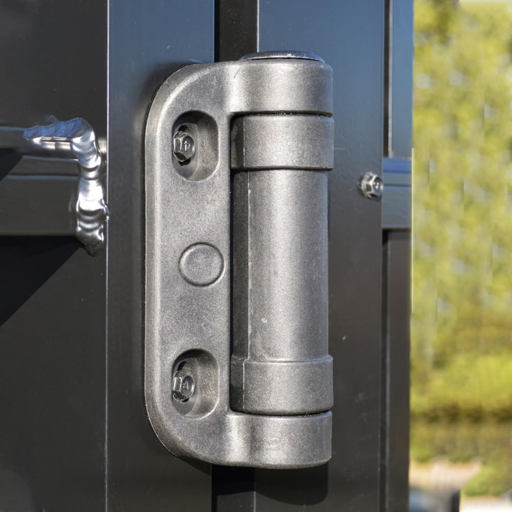 Safetech Hardware Cerniere per cancelli a chiusura automatica, resistenti cerniere regolabili in tensione per esterni, cerniera a molla per metallo, legno, alluminio, PVC, vinile, cancelli fino a 80