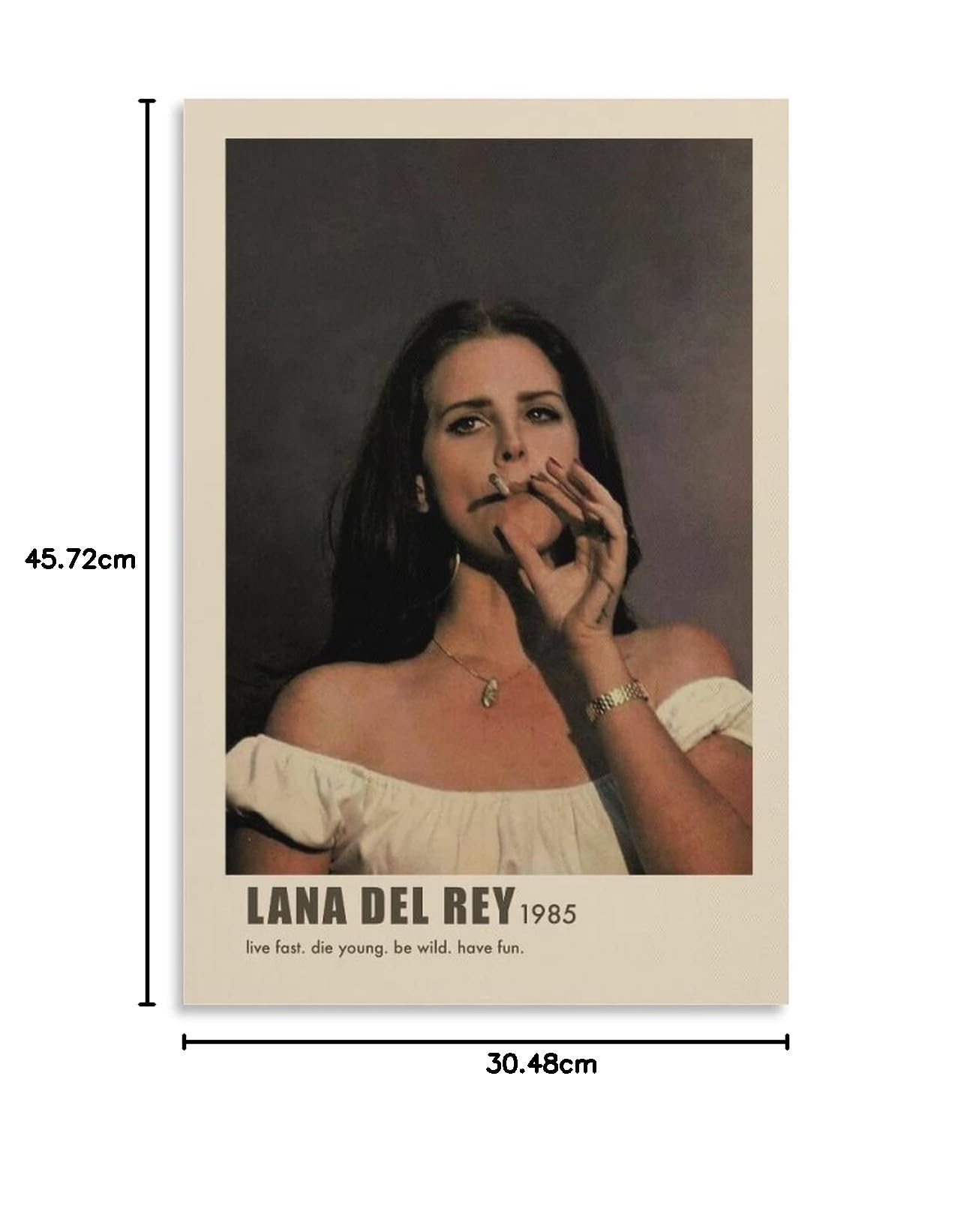 XIAOma Singer Lana Del Rey Poster Vintage Art Cover HD Canvas