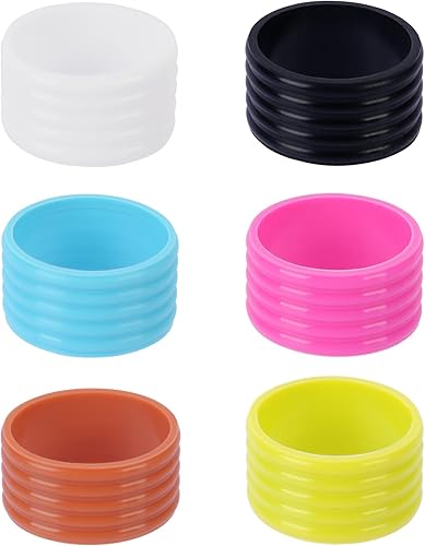 Paquete de 6 cintas de agarre de pickleball antideslizantes, absorben el sudor y extra largas, adecuadas para tenis, squash, bádminton, caza, hockey
