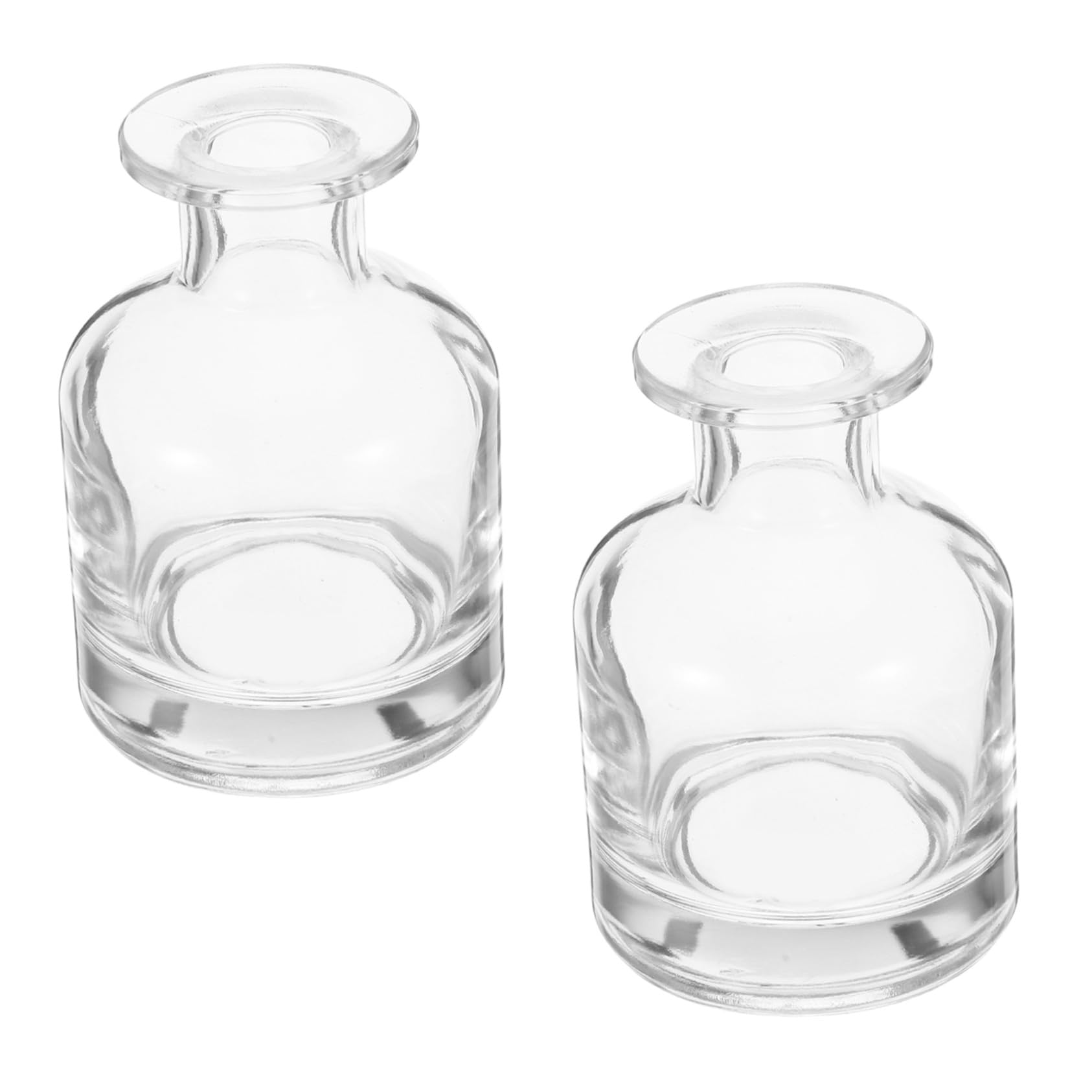 4 Stck. Glas Diffusor Flaschen Leere Nachfüllbare Aromatherapie Raumduft Behälter aus Robustem Glas mit Gleichmäßiger Duftverteilung und Einfacher Reinigung für Zuhause und Büro