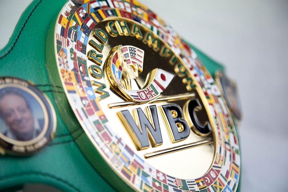 WBC World Boxing Championship Title Belt Replica - Premium Quality, Full Size Adult Green & Gold Boxing Belt - Collector's Edition