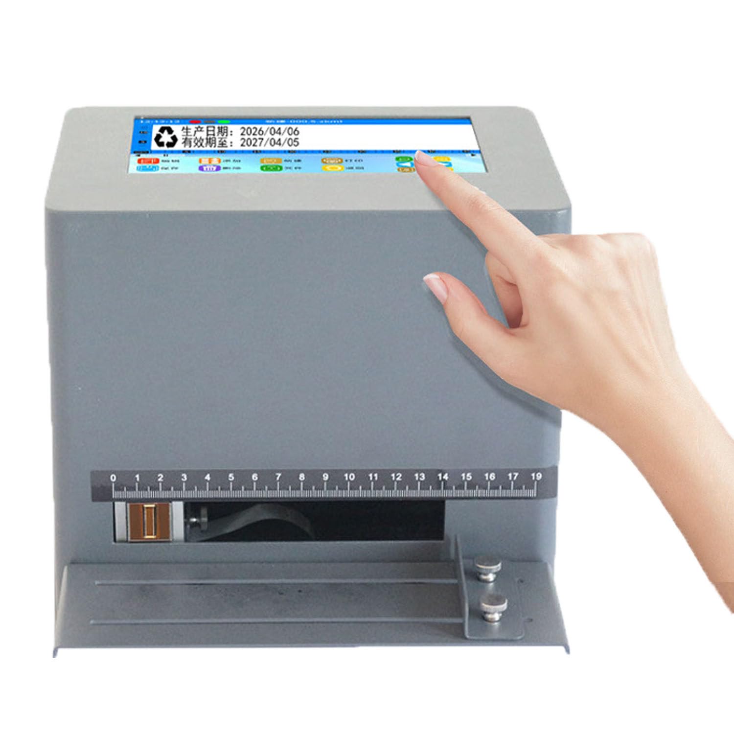 Machine de codage jet d'encre pour imprimer sans bavure sur sac de conditionnement