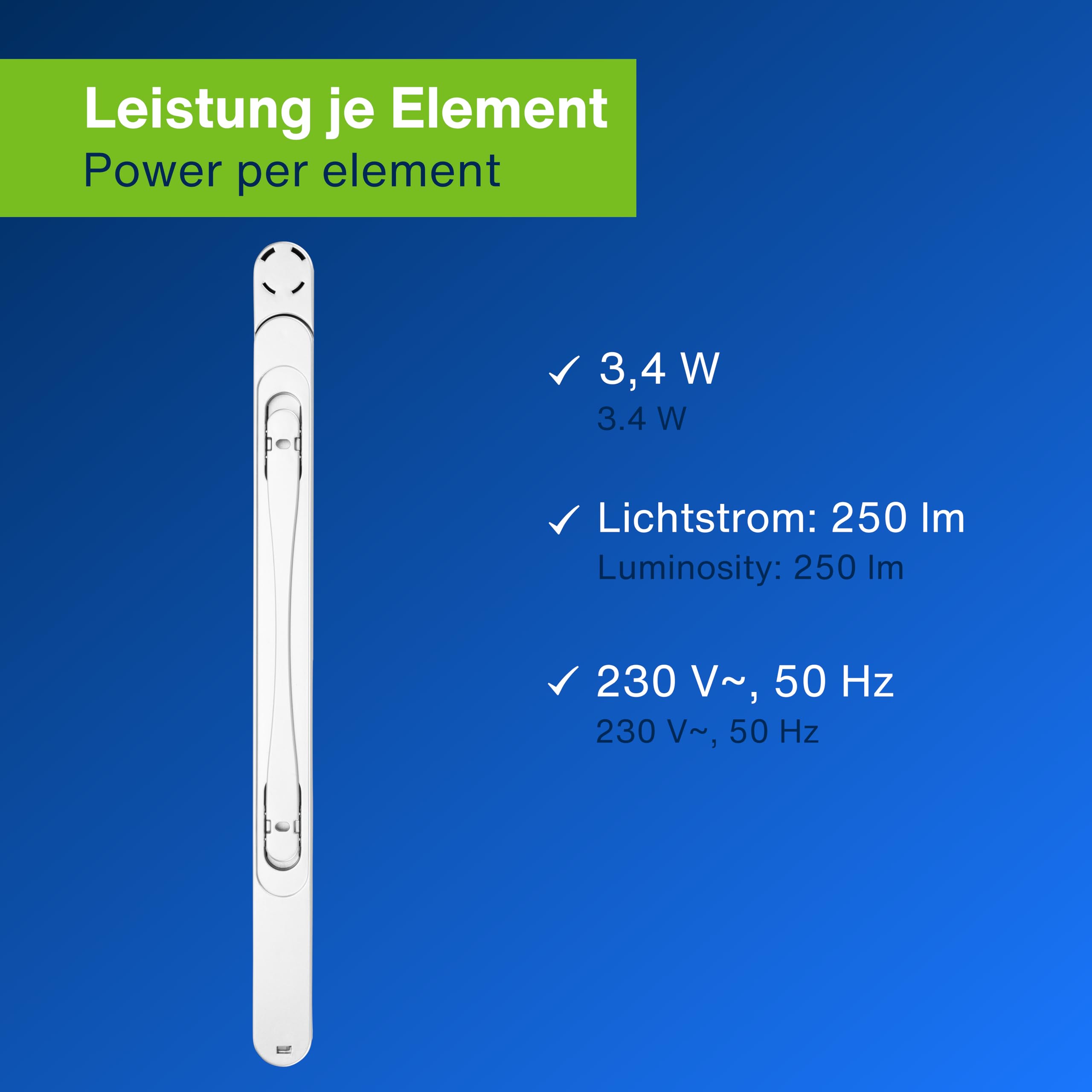 REV FlexLight - Striscia LED da Cucina espandibile, Lampada da Incasso a LED, Moderna, Pieghevole, 240°, Colore: Argento