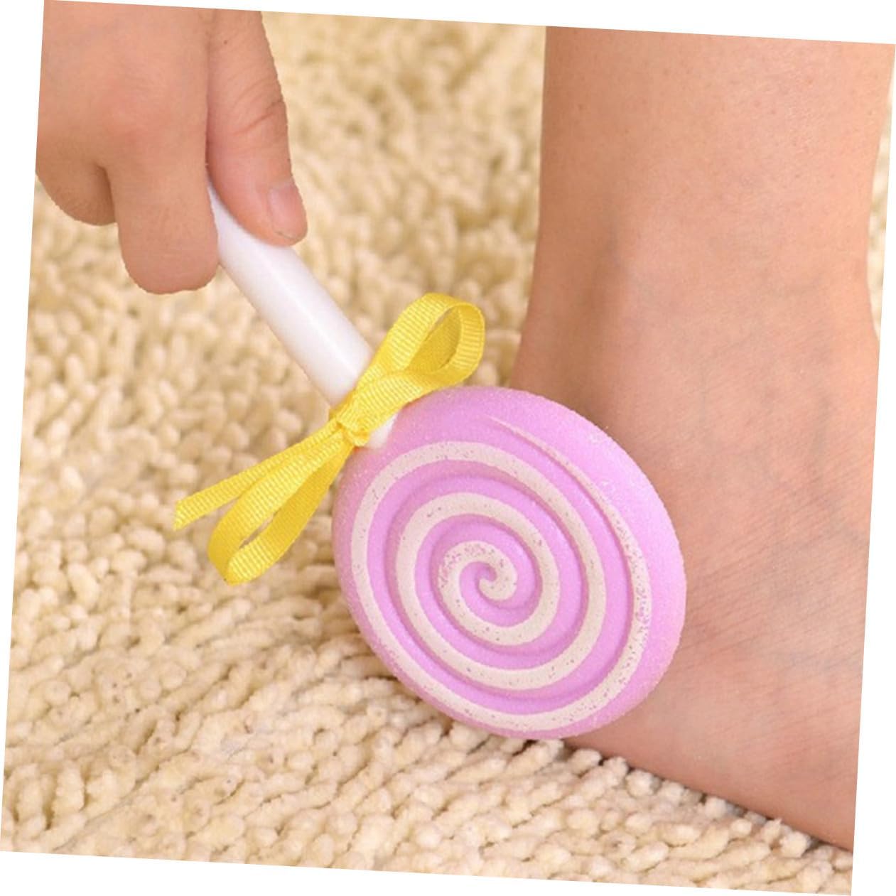 4pcs Double Sided Pedicure Foot Files Calluses Remover Feet File for Dead Skin Exfoliation Pumice Stones with Handle