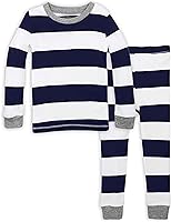 Vista 42 de Burt's Bees Baby Conjunto de Pijama de 2 Piezas para Niños con Camiseta de Manga Larga y Pantalones de Algodón Orgánico