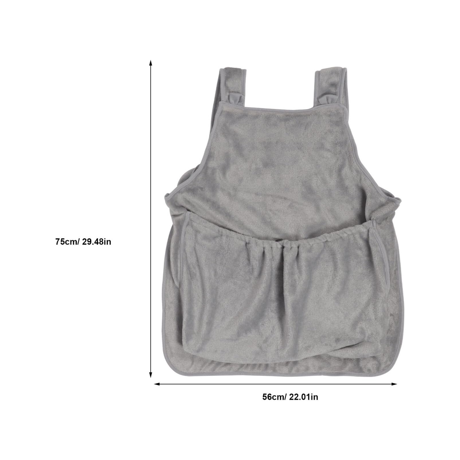 POPETPOP Pet Cat Sling Carrier Dog Carrying Bag Small Pet Sling Carrier with Pocket Chest Shoulder Back Indoor for Kittens Puppies Light Grey