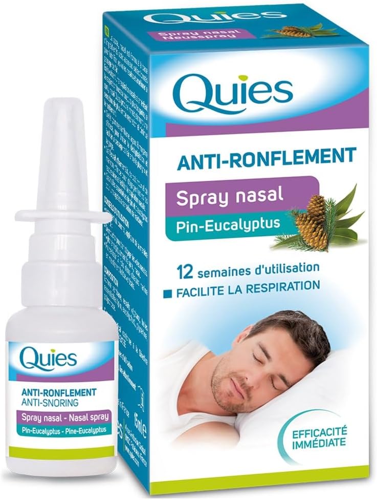 Spray anti‑ronflement – gorge & voile du palais