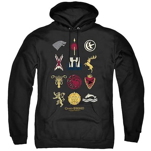 LOGOVISION Game of Thrones House Sigils Unisex Adult Pull-Over Hoodie