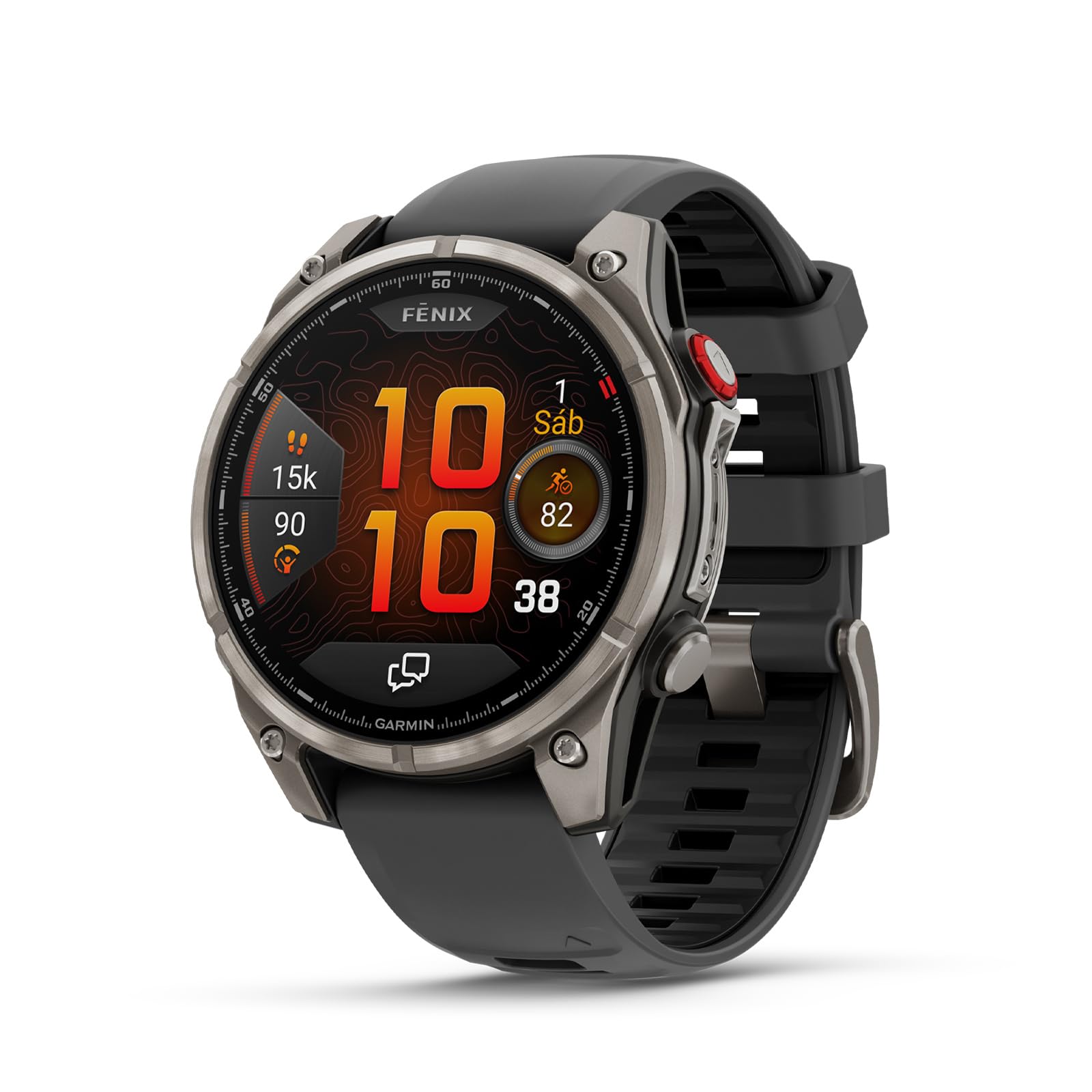 Garmin fēnix 8 Pro Sapphire, 47 mm, Smartwatch Premium GPS Multisport, Satellite and LTE Connectivity, AMOLED Touchscreen, Integrated Speaker and Microphone, Maps and up to 15 days of battery life
