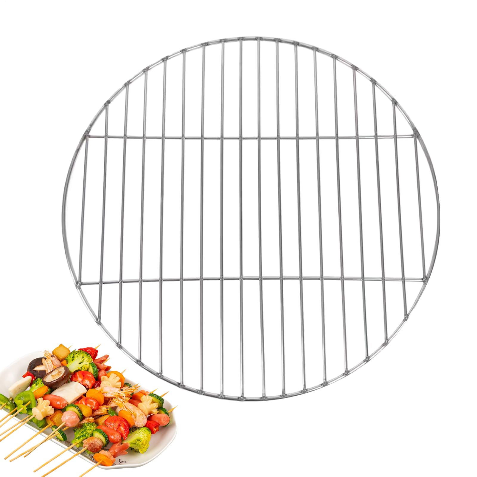 Round Grill Grill Grill - Stainless Steel Cooking Grill 13"/15" | Replacement Grrill Grates for BBQ for Joe Classic Louisiana Gril