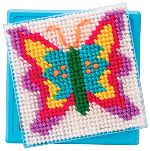 Image of ALEX Toys Simply Needlepoint Butterfly Kids Art and Craft Activity