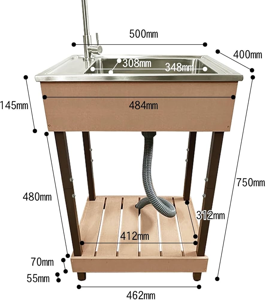 Amazon.co.jp: アイガーデン(igarden) 屋外 ガーデンシンク 流し台