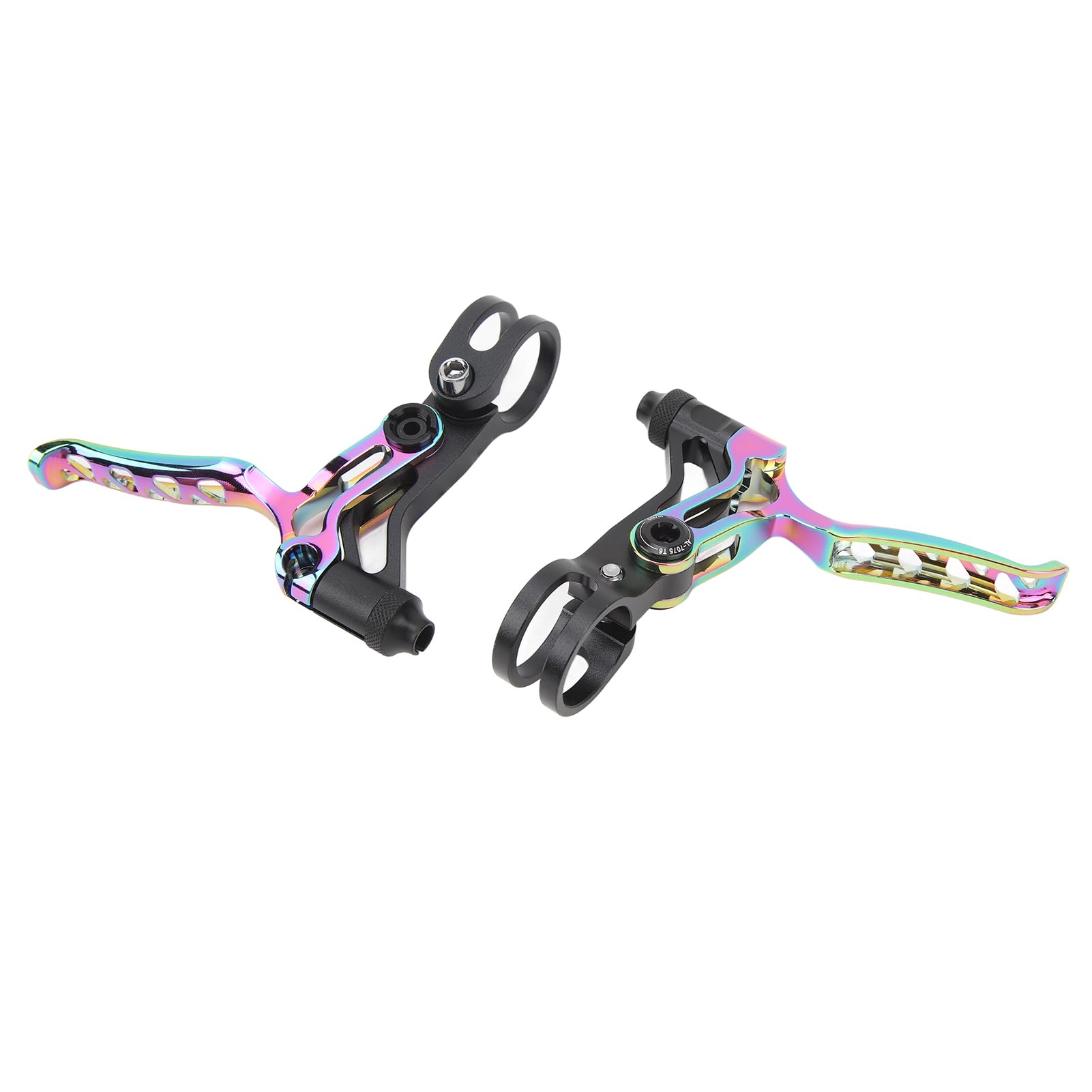 Leva del freno della bicicletta Lega di alluminio Maniglia del freno a V Leggera Resistente Risposta rapida per Mountain Bike Bici da strada Manubrio da 22,2 mm Confezione