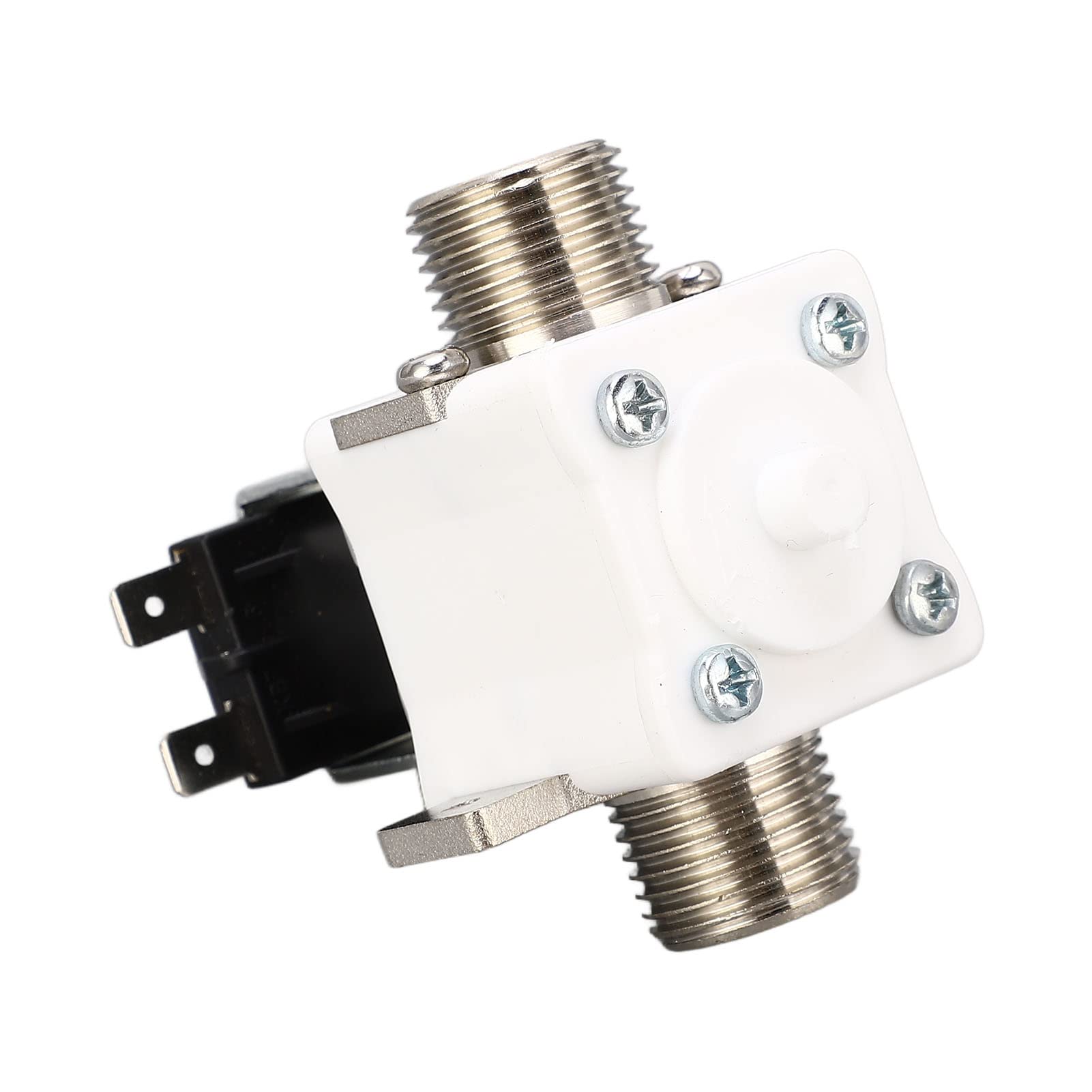 Válvula de agua, válvula solenoide eléctrica de tubo engrosado con rosca de 1/2 pulgada DC24V Sellado fuerte retardante de llama for tubería Válvulas Eléctricas