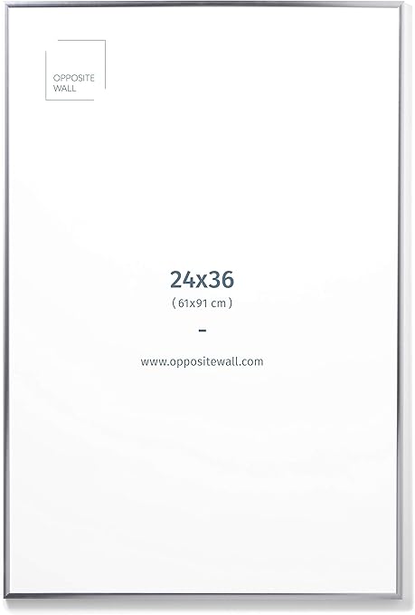 24x36 In 61x91 Cm Silver Sleek Matte Aluminium Metal Picture Frame Poster Frame Wall Photo Frame Amazon Ca Home 24x36 In 61x91 Cm Silver Sleek Matte Aluminium Metal Picture Frame Poster Frame Wall Photo Frame Amazon Ca Home