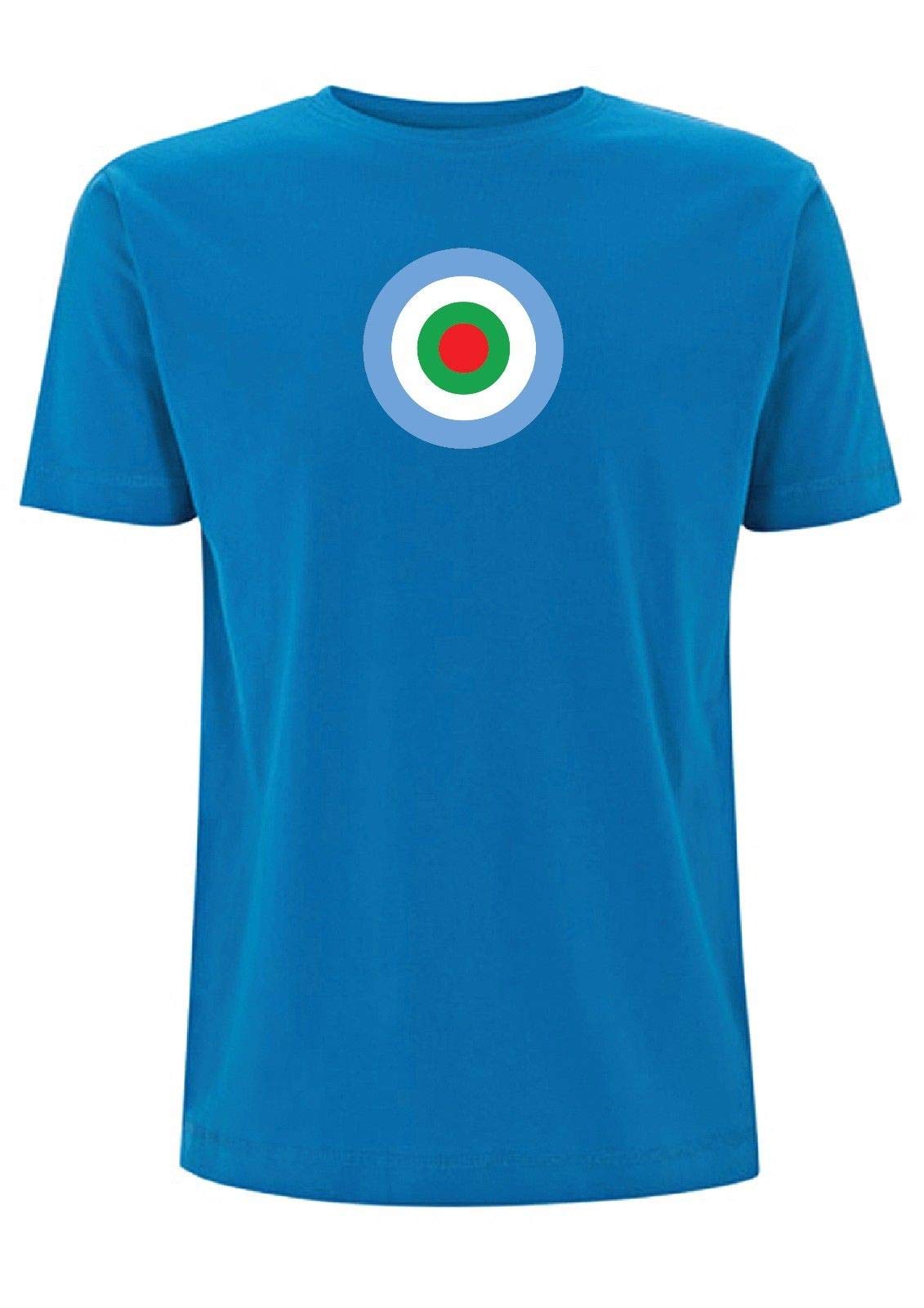 Paul Weller Target T Shirt Mod The Jam Music Northern Soul Movement Inspired (Medium, Electric Blue)