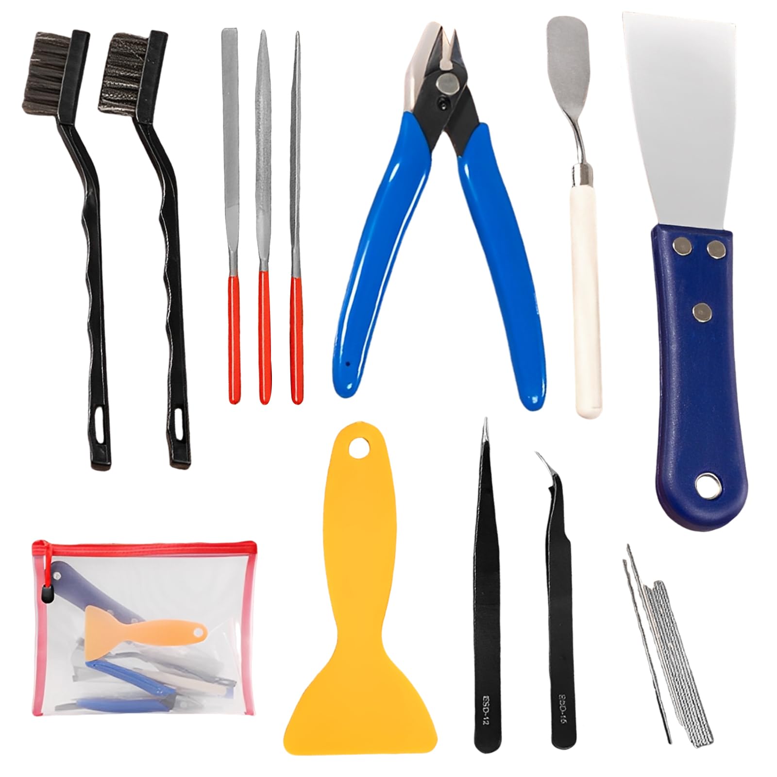 23PCS 3D Printer Tool Kit, 3D Printer Accessories Multi Printing Accessories Tools Including Nozzle Cleaning Tools Set for Printers Maintenance Cleaning