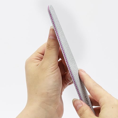 Miniatura 4 de BTYMS 25 unidades de limas de uñas de grano 100180 - Limas de esmeril de doble cara para uñas acrílicas y naturales, herramientas de manicura de