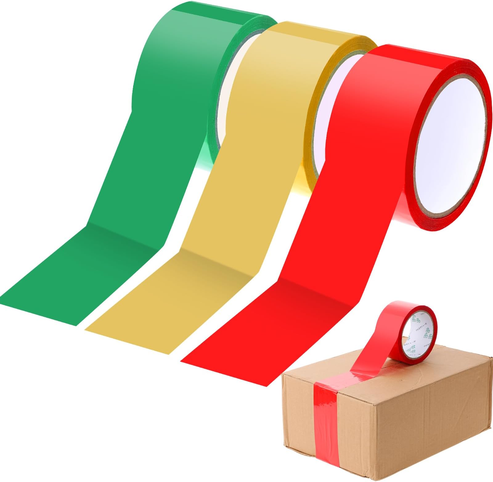 Ctosree 3 Rolls Packaging Tape 50 Yard x 2 Inch Decorative Printed Duct Wrapping Tape for DIY Crafts Scrapbooking Crafting Boxes Decorations (Classic)