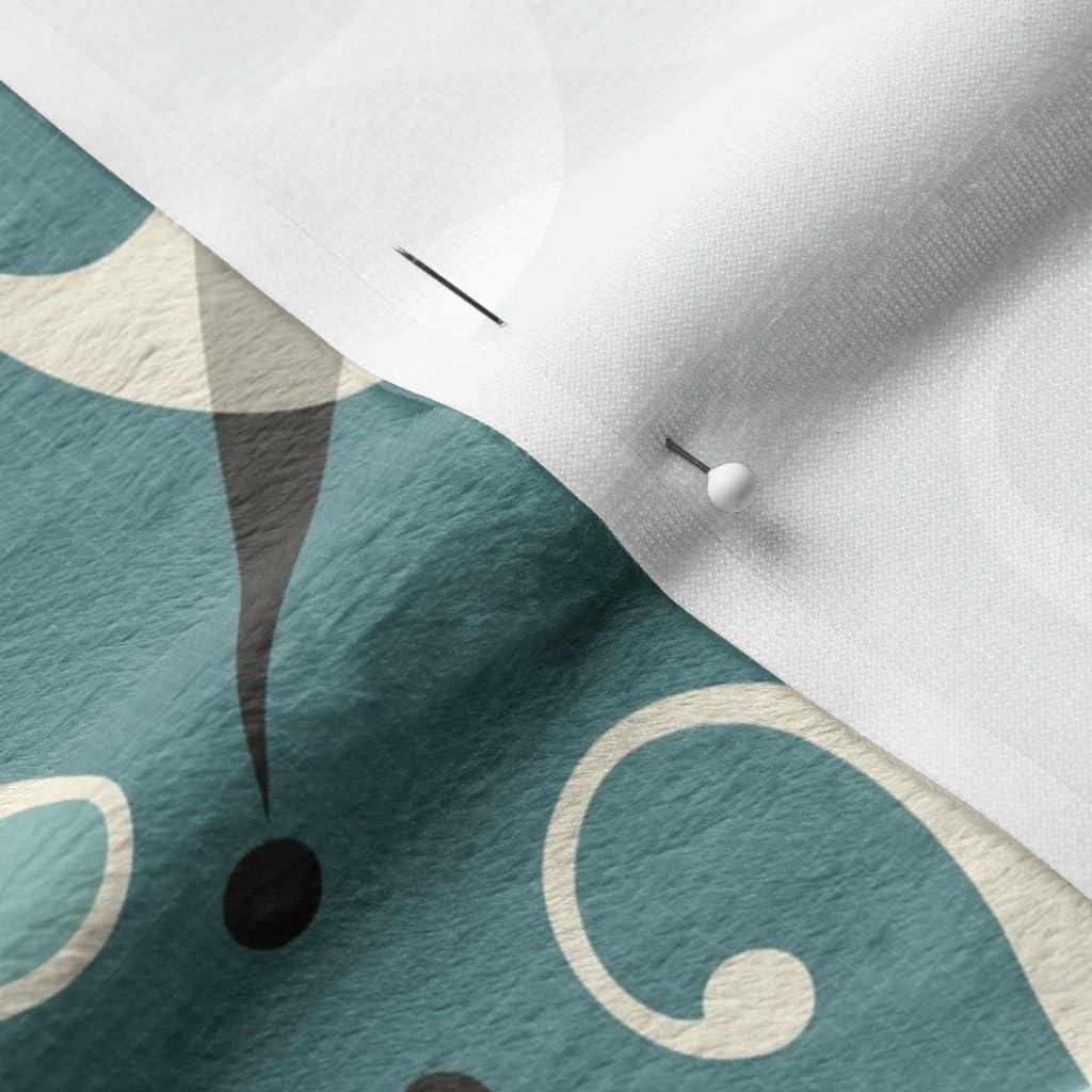 Spoonflower Fabric - Siamese Cats Retro Mid Century Modern Fifties 1950S Boomerangs Kittens Printed on Minky Fabric by The Yard - Sewing Baby Blankets Quilt Backing Plush