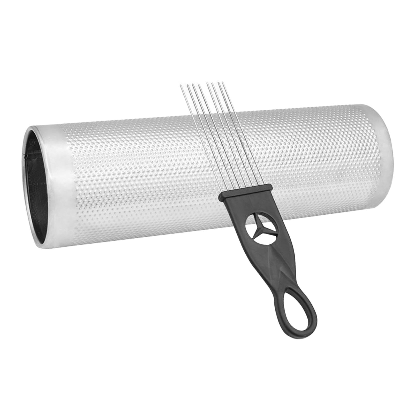 Guiro Shaker à percussion en aluminium, instrument de musique pour l'éducation précoce des enfants, Guiro en métal durable avec brosse à gratter, outil de rythme portable pour