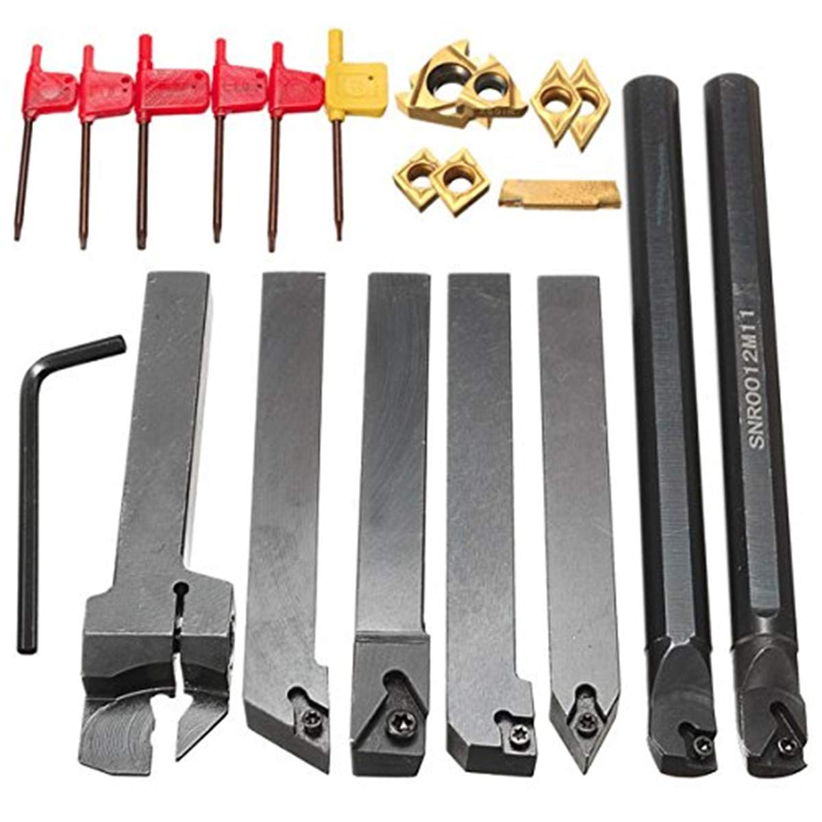 Portautensili Per Tornio EsportsMJJ SER1212H16 – 12x12mm Con Inserti E Chiave T15