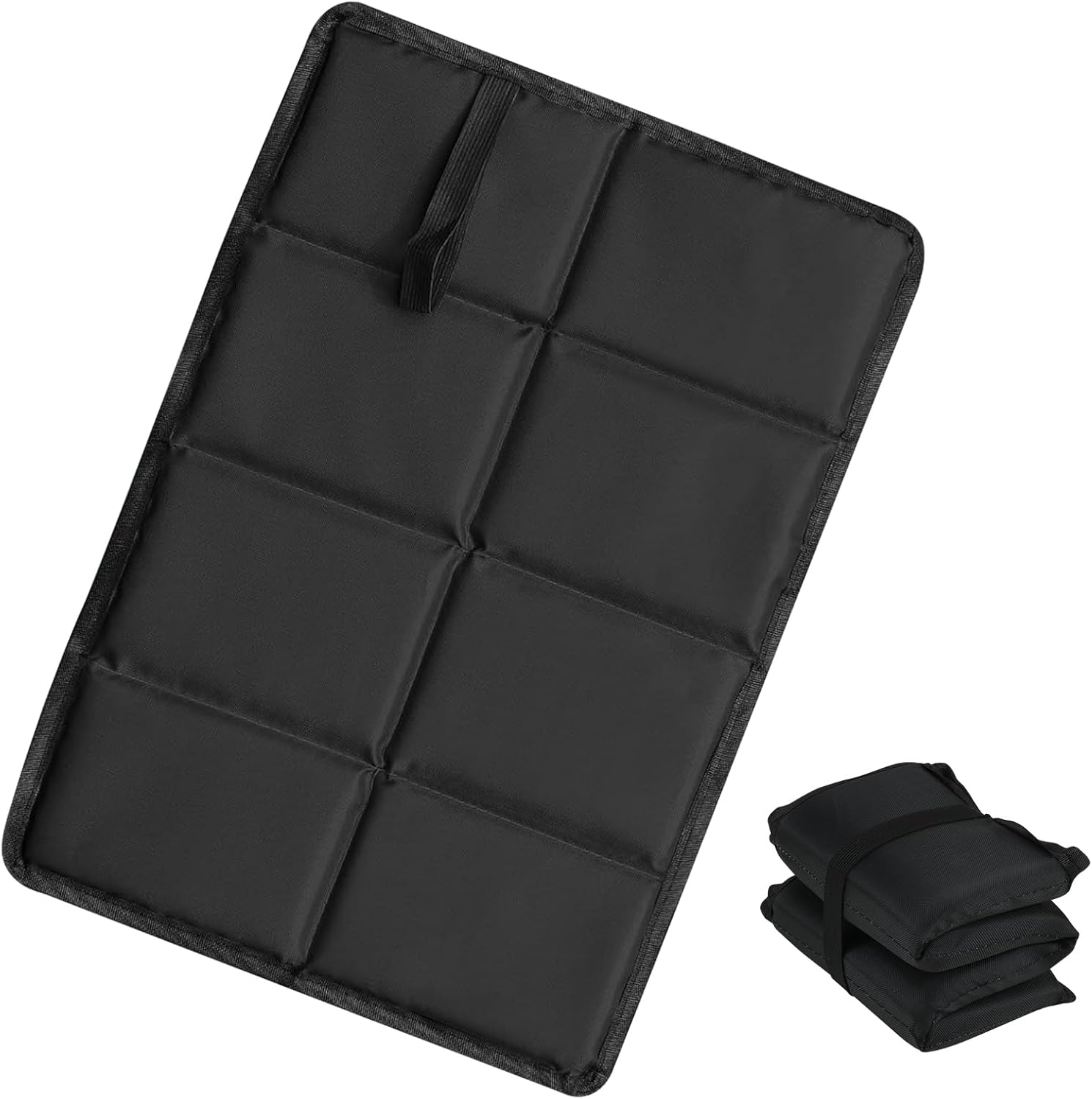 折り畳み クッション 防水折りたたみシートクッション 厚手 観戦 コンパクト ブランケット クッション アウトドア 冷気遮断 コンパクト 軽量 オックスフォード布 カラビナ付き 登山 キャンプ