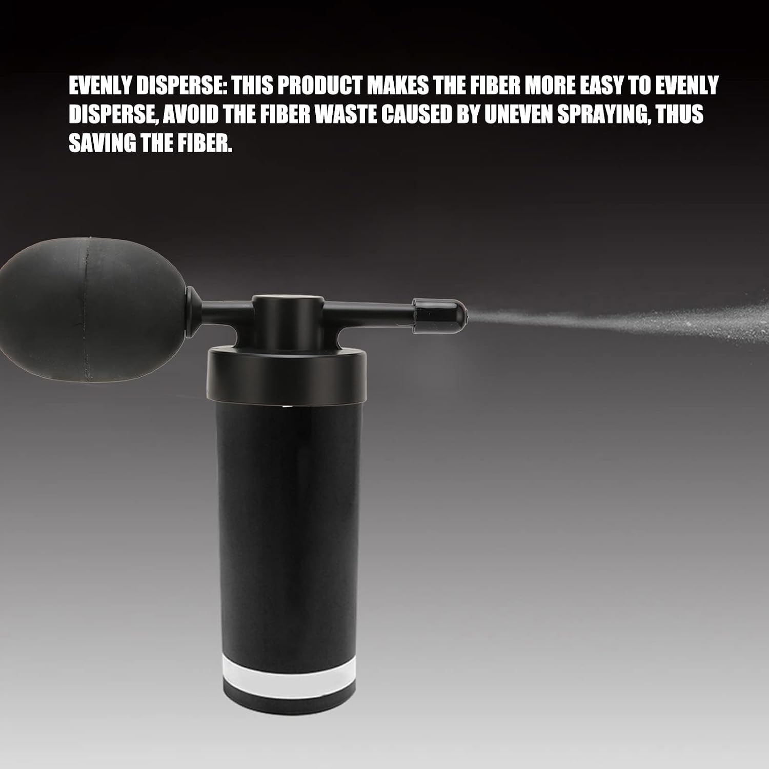 Yinhing Hair Spray Applicator, Fibers Spray Pump Applicator Auxiliary Nozzle Fibers Black Cover Roots Spray Head