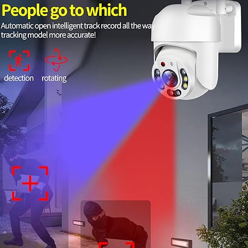 Miniatura 7 de Cámara de seguridad inalámbrica para exteriores, 5G de doble banda 360, cámara WiFi, impermeable, cámaras de seguridad para exteriores con detección