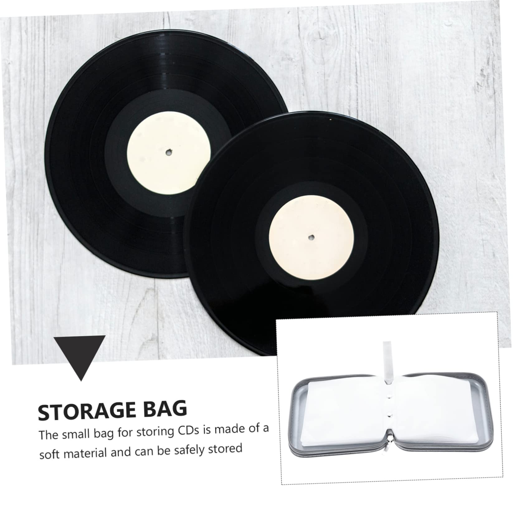 SWOOMEY 1pc CD Holder Case Portable Storage Organizer for Discs Protector Stylish Design for Home and Travel Use