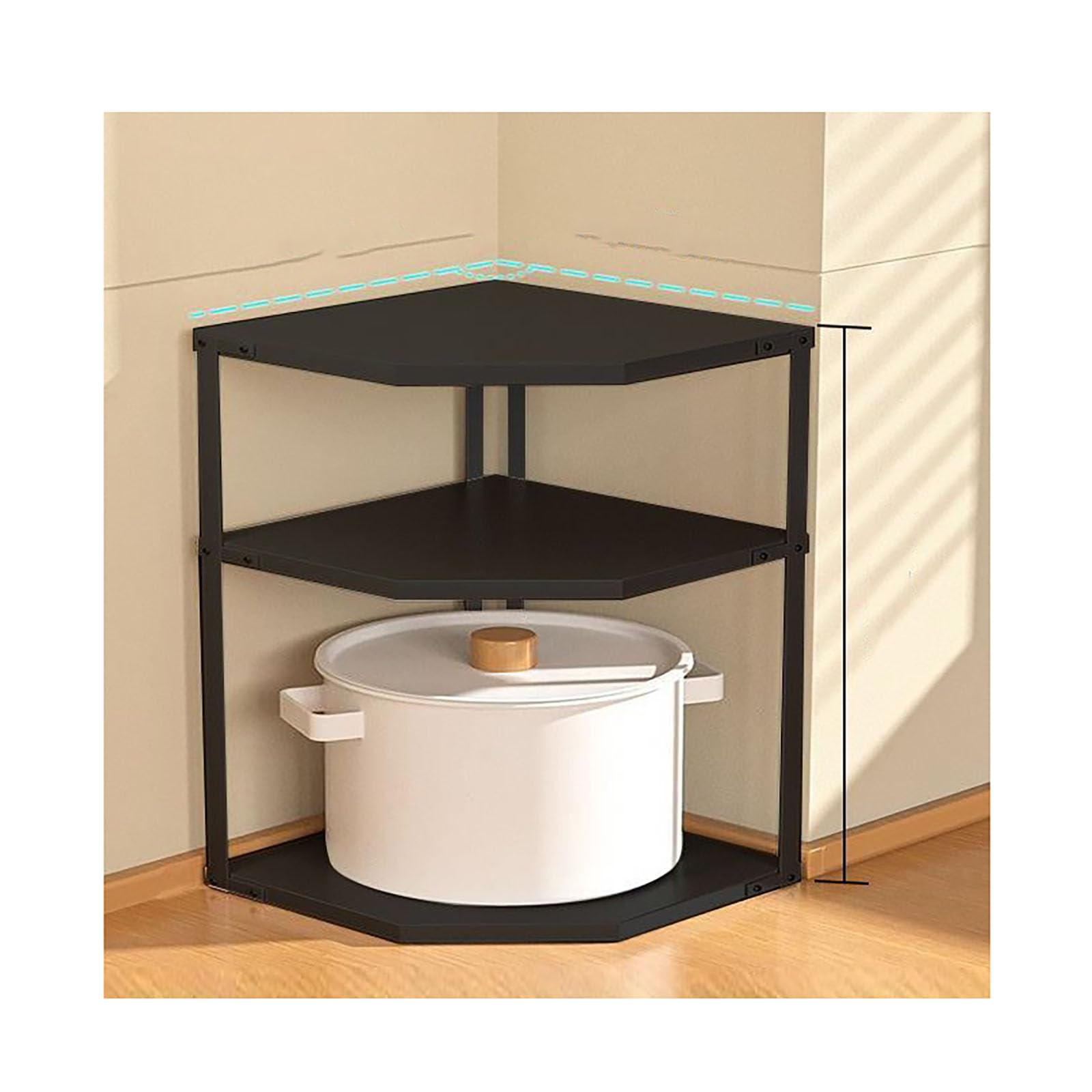 Amazon.co.jp: 鍋フライパン収納 キッチン コーナーラック 鍋収納 鍋