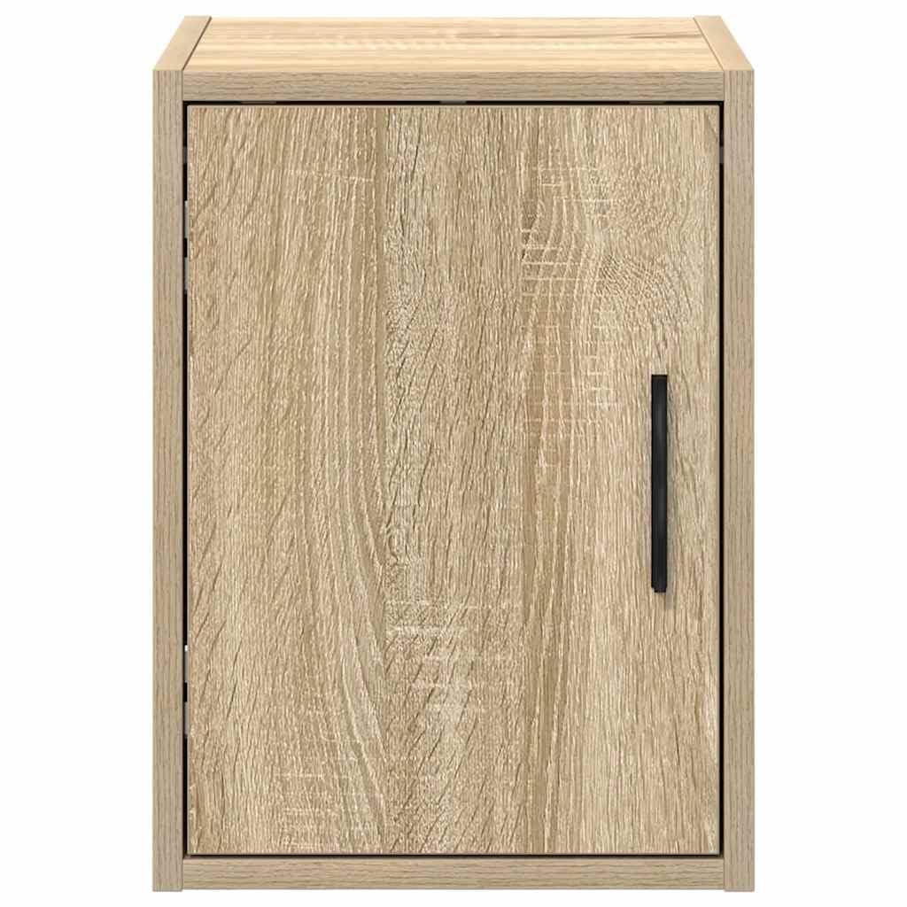 2er Set Garagen-Wandschränke in Sonoma-Eiche, Hängeschrank für Werkzeug & Zubehör, Werkstattschrank aus Holzwerkstoff, 30x30x41 cm, Wandmontage für Werkstatt, Keller & Büro