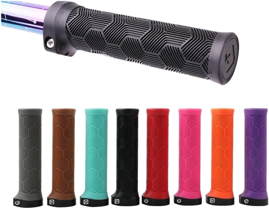 Non-Slip Handlebar Grip Covers for RG66 Grips Lock-on 22.2MM Rubber Handlebar Cover Comfortable Anti-Slip Bicycle Parts for Travel Folding Bike