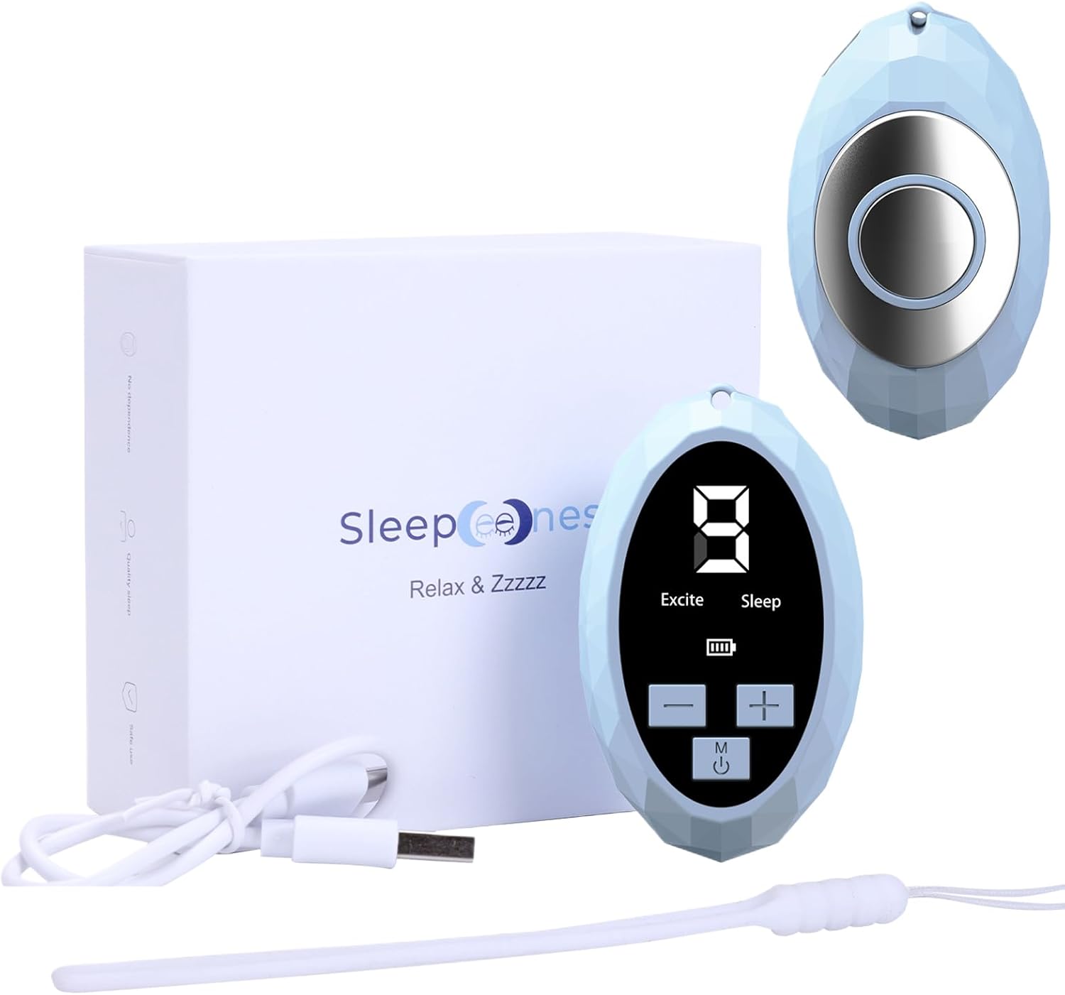 Compact Sleep Aid – 9 speed smart relaxation tool, portable sound remedy device, promotes deep rest and calm breathing, intelligent stress machine,