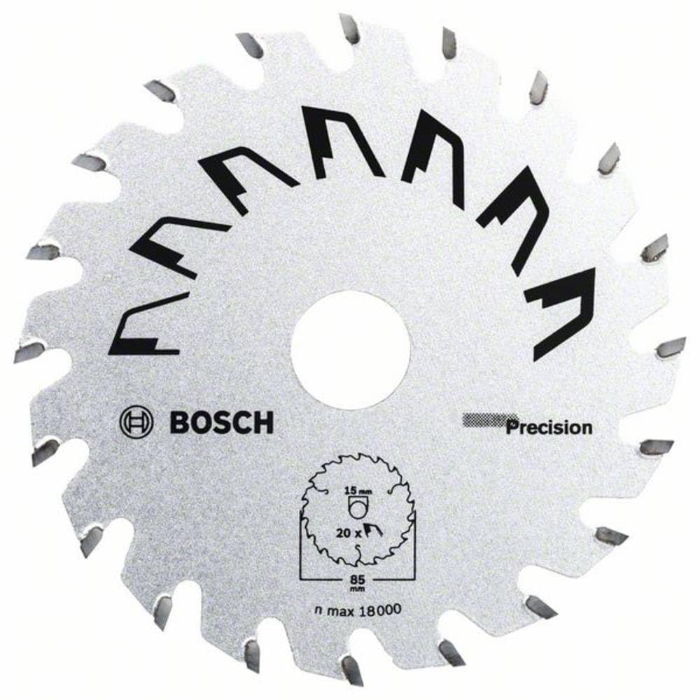 BOSCHHome and Garden 2609256D81 Bosch Circular Saw Blade for Wood, Outer Diameter 85 mm, Bore Diameter 15 mm, Accessories for Circular Saw