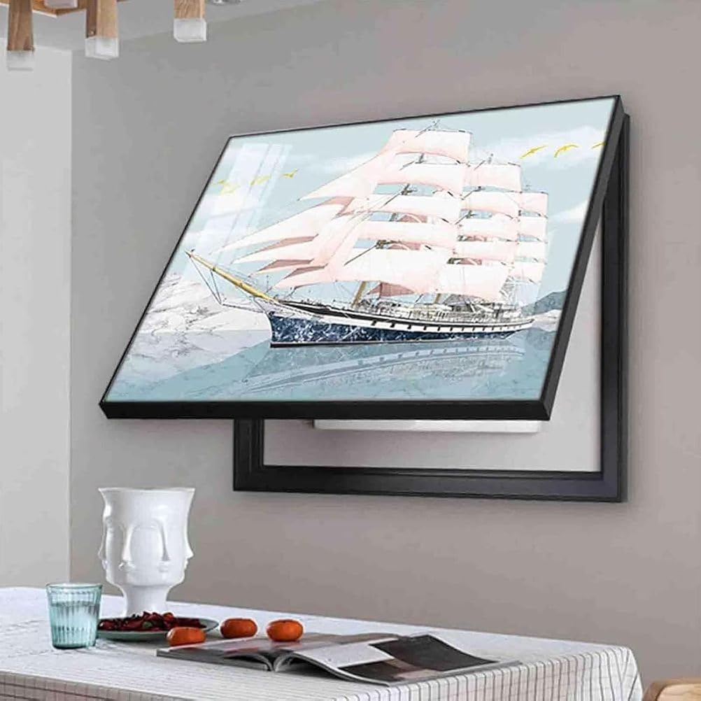 Funda decorativa abatible para panel eléctrico, oculta la caja de fusibles con diseño de marco de fotos, ideal para mejorar el interior del hogar