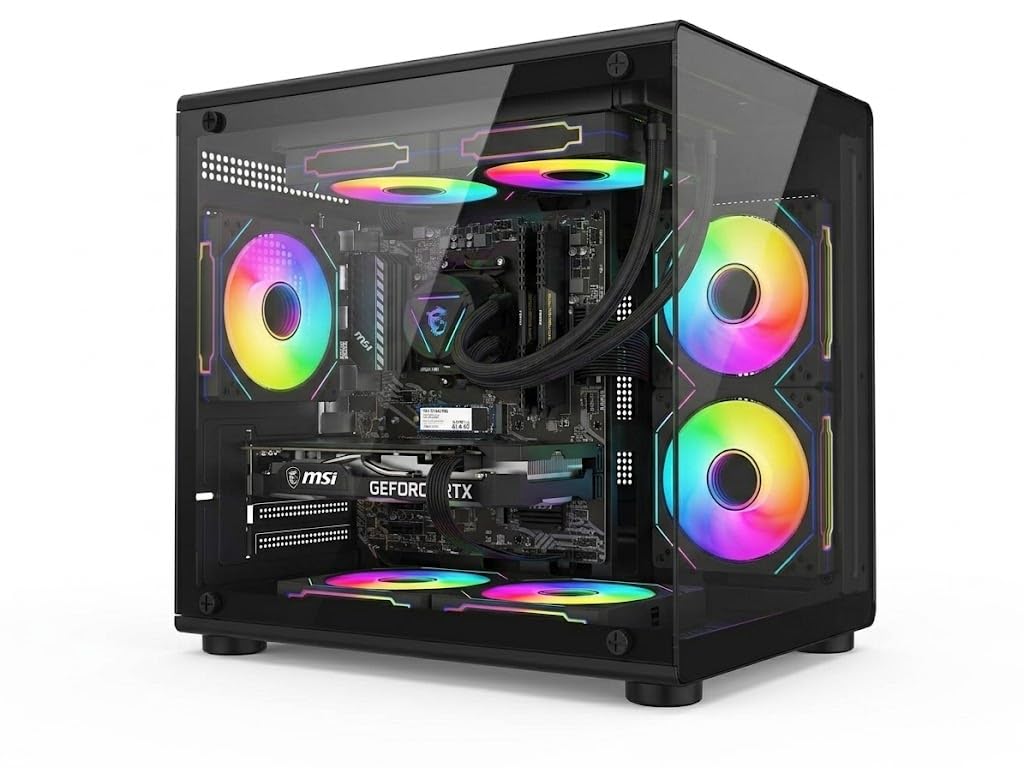 ZenQube Gaming PC | Ryzen 5 5500 | RTX-3050 6GB GPU | 16GB RAM | 512GB NVMe SSD | 5G WiFi+BT Dongle | RGB Liquid Cooling | Windows 11 Pro-image-17