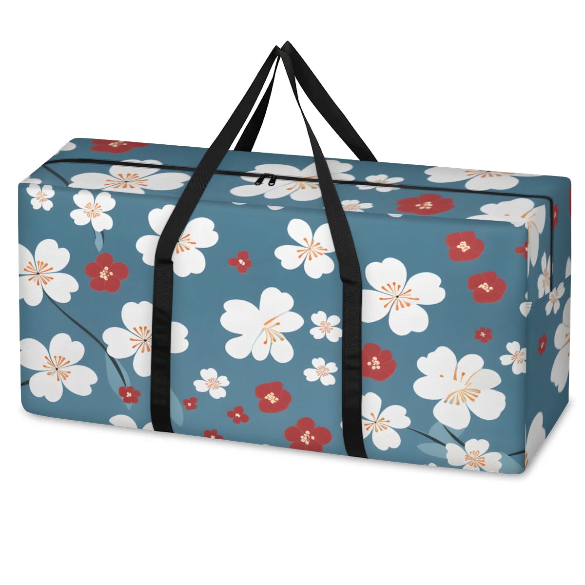 Shoblo Heavy Duty Storage Bags for Clothes Moving Supplies Packing Bags for Moving Traveling Print Small Flower