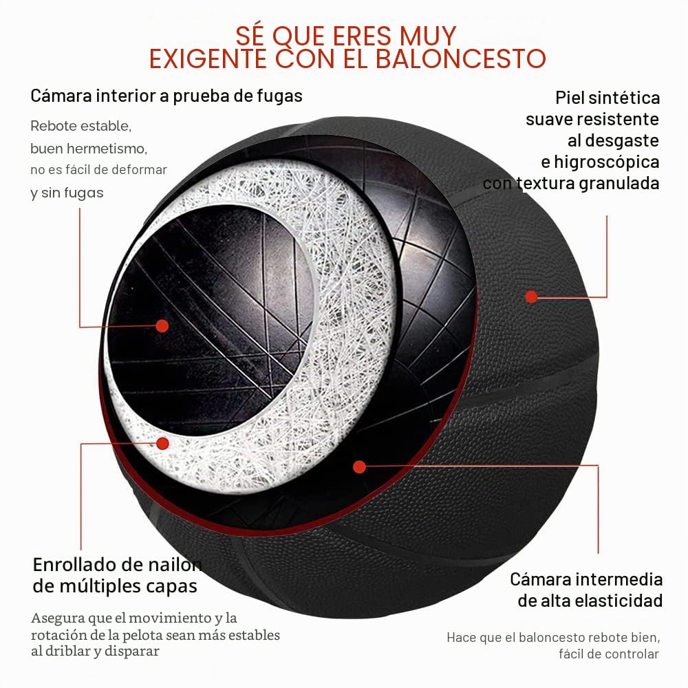 MINDCOLLISION Balón de baloncesto de color sólido tamaño 5/6/7, no estándar antideslizante, resistente al desgaste, adecuado para interiores y exteriores, niños, mujeres, jóvenes y adultos