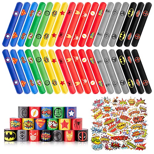 Ainvliya Gadget Compleanno Bambini, 36 Braccialetti Supereroi...