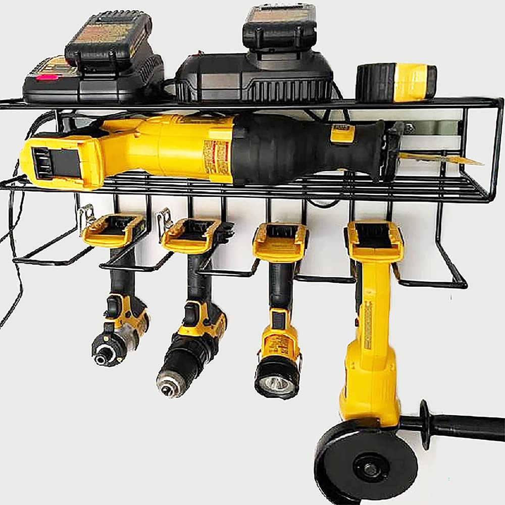 Opbergrek voor elektrische boormachines | Metalen gereedschapsrek opslag,Herbruikbare metalen gereedschapsopberger Houder Gereedschapsopberger voor garagelaadstation, werkwinkel thuis