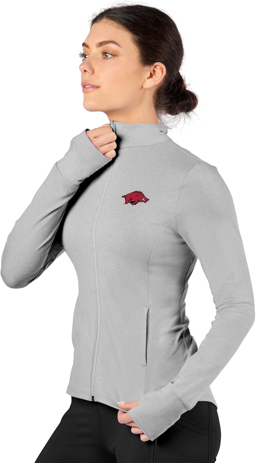 CERTO NCAA Womens High Low Track Jacket, Lighweight Sun Protection, Athletic Team Apparel - Image 4