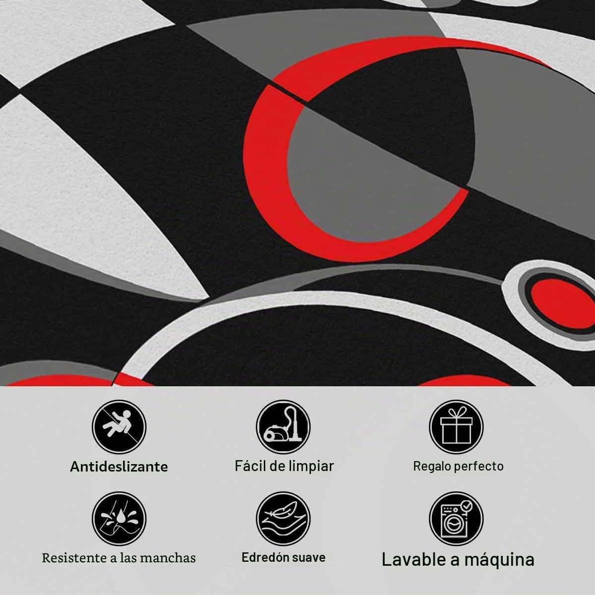 Loussiesd Alfombra de juegos para sala de estar, dormitorio, sala de juegos, decoración de gamepad azul y negro, 150 x 200 cm