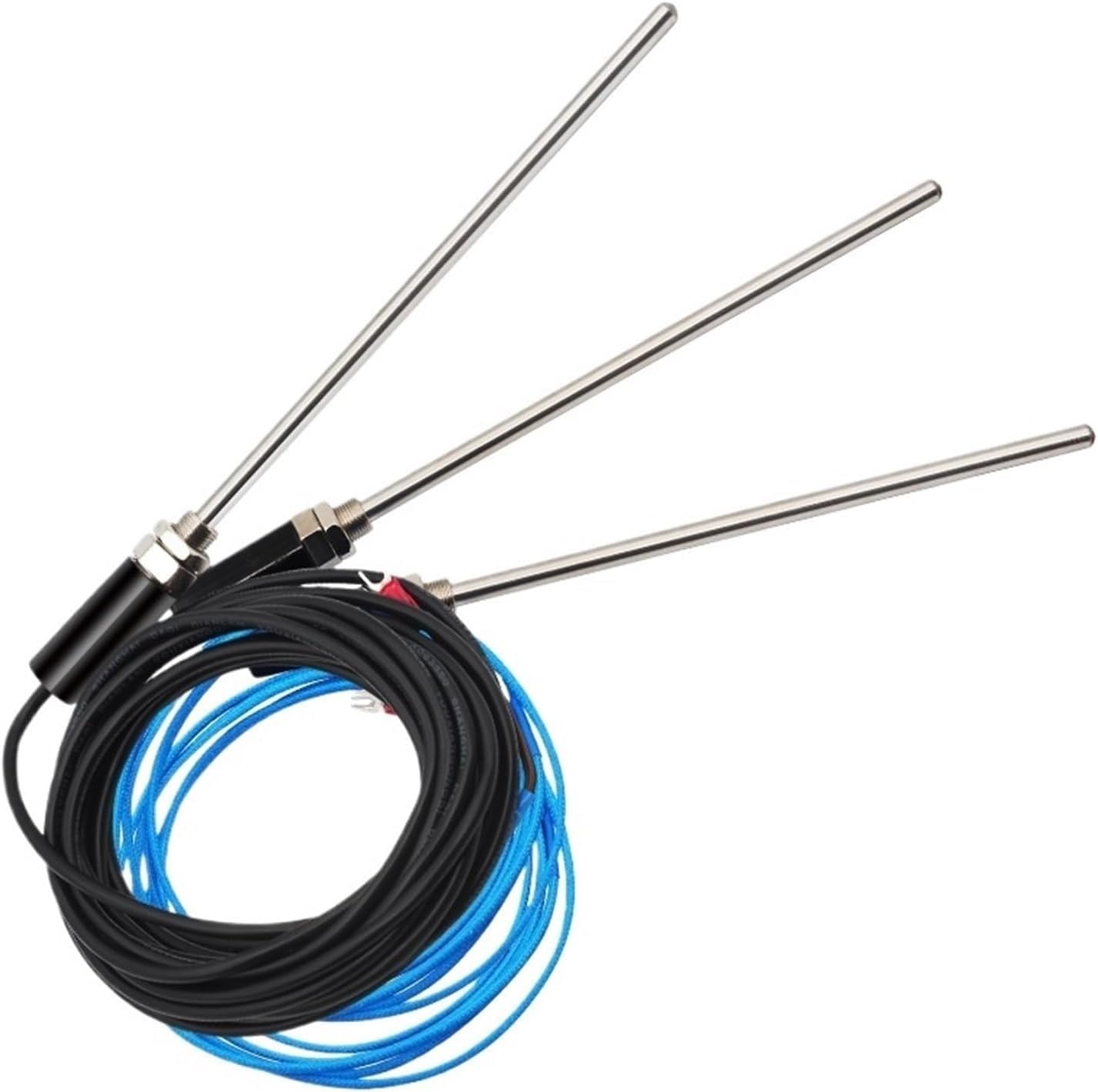 Czujnik temperatury, 200 mm Czujnik sondy Termopara Typ KJ PT100 Czujnik temperatury 0-400℃ 1 metr -5 metrów Kabel do regulatora temperatury(Pt100 Type 5meter)