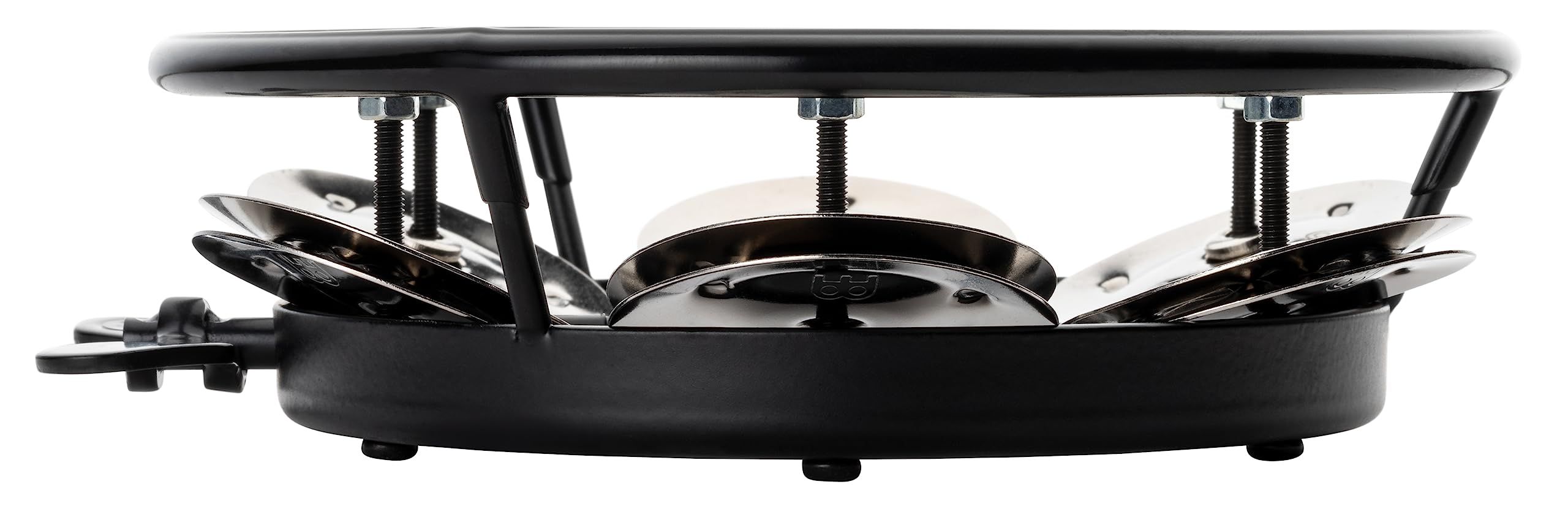 Meinl Percussion Professional Hihat Tambourine, Schwarz (THH1BK) | Tamburin Zubehör für Hihat Becken, Gummiert, 1 Reihe Jingles, Durchmesser 5 Zoll, Stahl Jingles