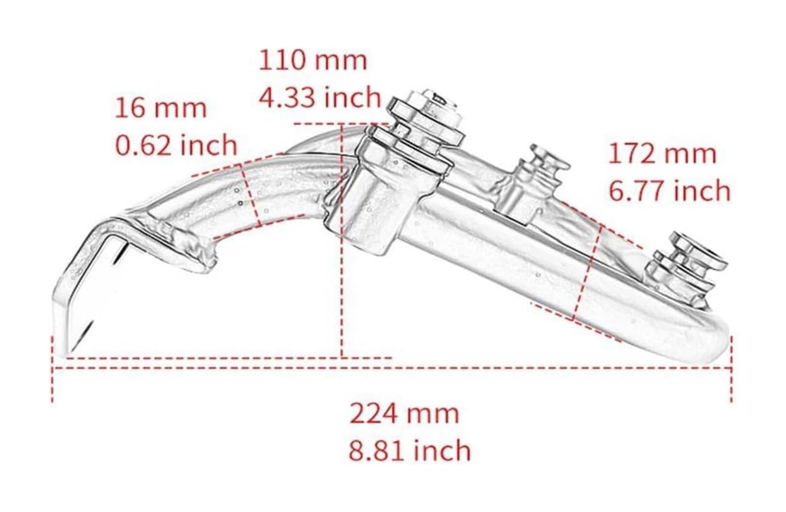 Motorra Gepäckträger hinten Motorradzubehörteile Linke Sattelstützenhalterung Seitlicher Gepäckträger Für XSR900 Für XSR 900 2022-2025(Right Side)