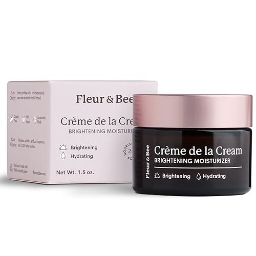 Fleur  Bee - Crema hidratante iluminadora  Limpia 100 vegana  Crema antiarrugas con vitamina C  Corrector de arrugas hiperpigmentación y manchas