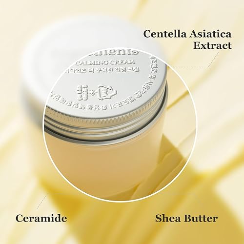 Miniatura 3 de ONGREDIENTS Centella Asiatica Crema reparadora calmante, crema facial durante la noche para piel seca, alivio del enrojecimiento, humectante