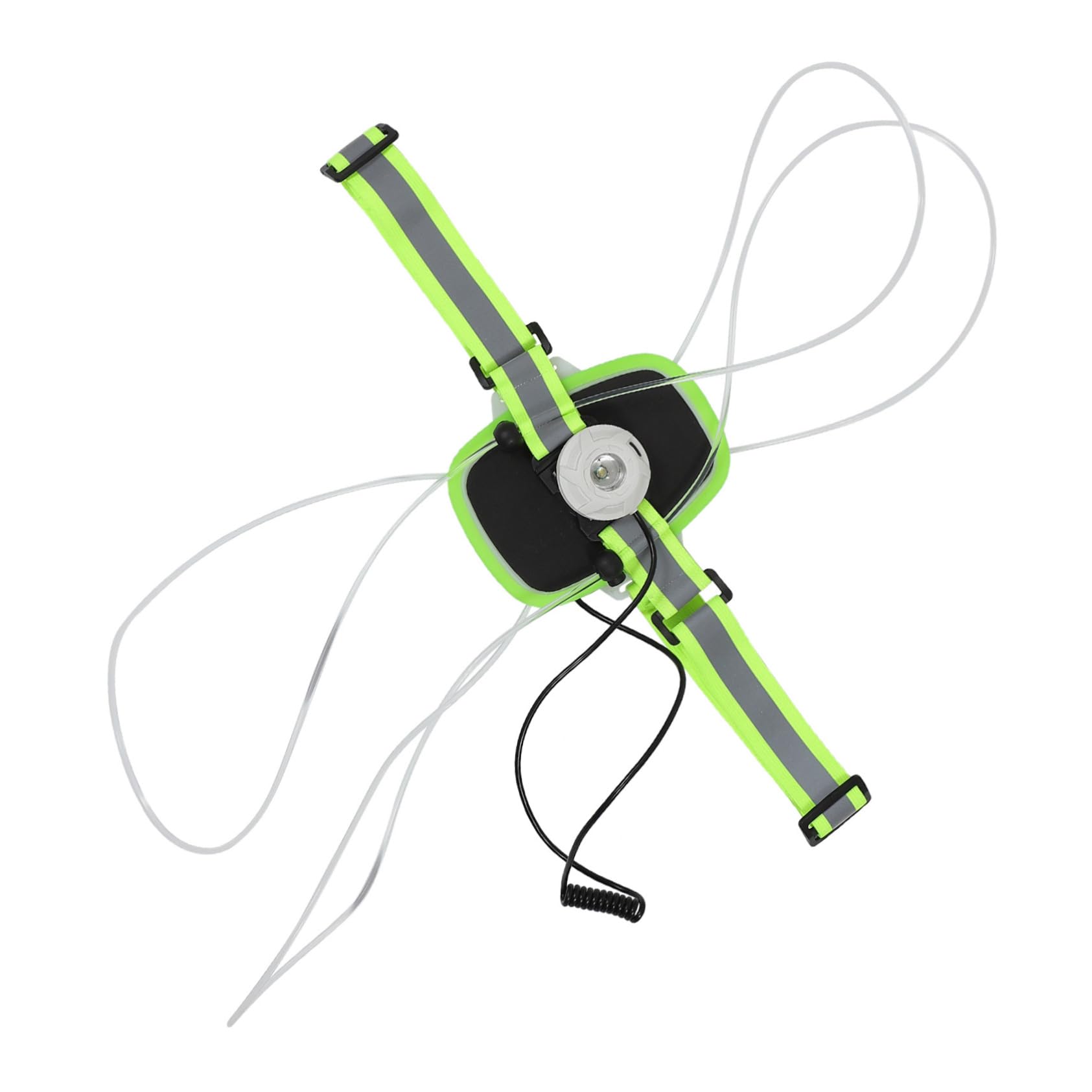 UPKOCH Gilet Riflettente Luminoso Ricaricabile 1200mah in Poliestere ABS | Gilet di Sicurezza Fluorescente per Sicurezza, Modalità Multiple, Altezza Regolabile, Accessori Running per Notte