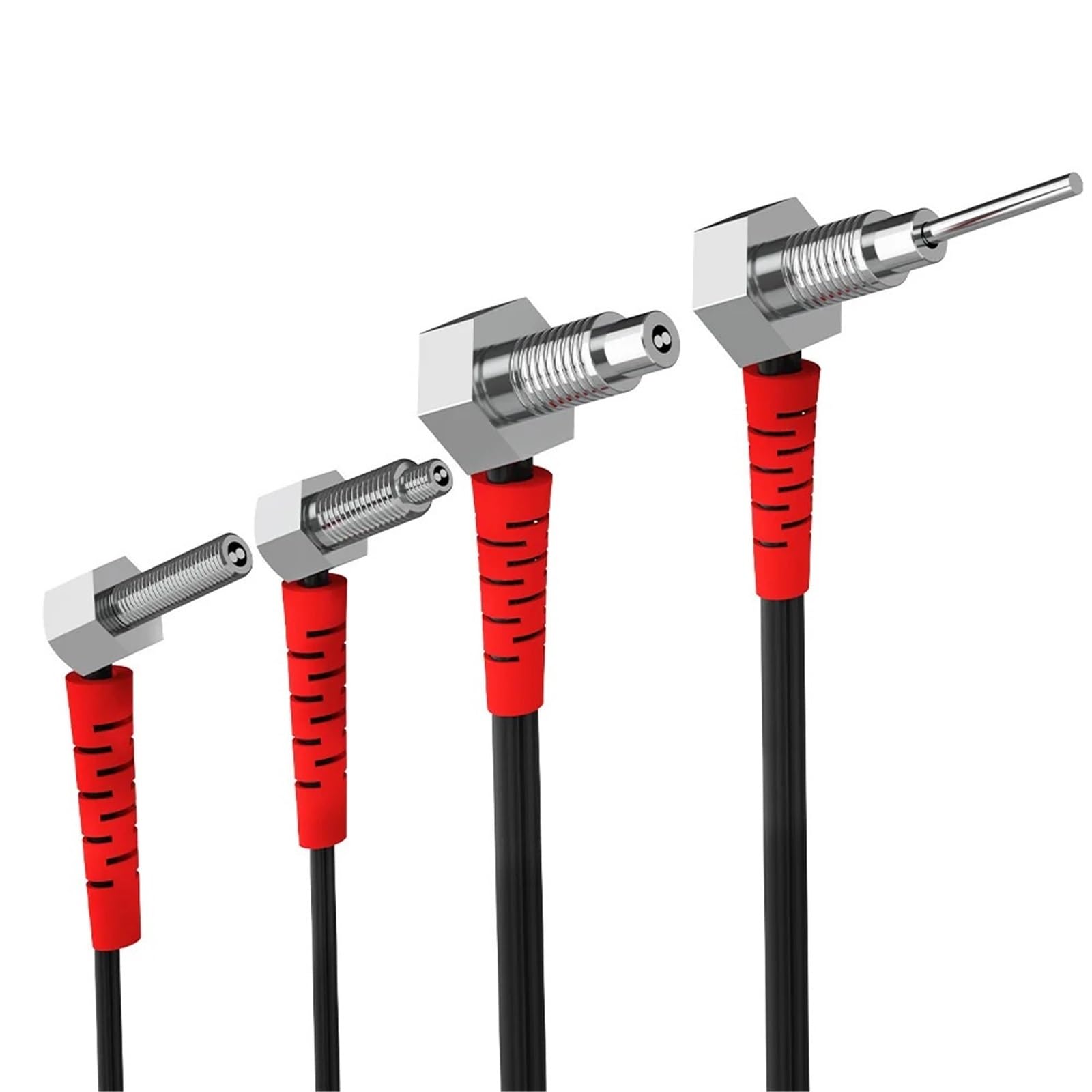 Câble coaxial optique M4 coude réflexion diffuse 2m pour capteur - 8
